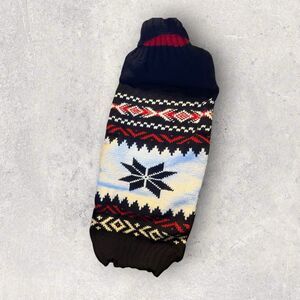 Chilly Dog Winter/Holiday Hand Knit Wool Dog Sweater In Size XXXL( 80+Lbs)